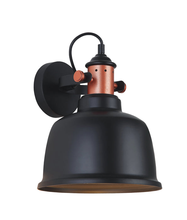 ALTA Interior Adjustable Bell with Copper HightLight Wall Light-Black