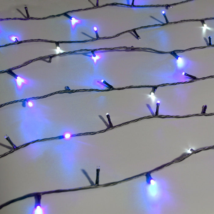 400 Sparkle LED Connectable String Light - Black Cable