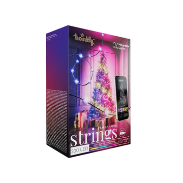 Twinkly LED Candie String Light USB-C Powered Green Wire Pearl Shape RGB - 200