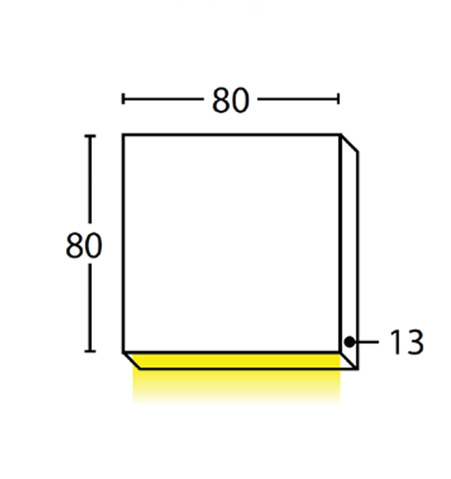 Pdl LED Exterior Wall Square Pillar 1-Way Down Light IP65 Stainless Steel