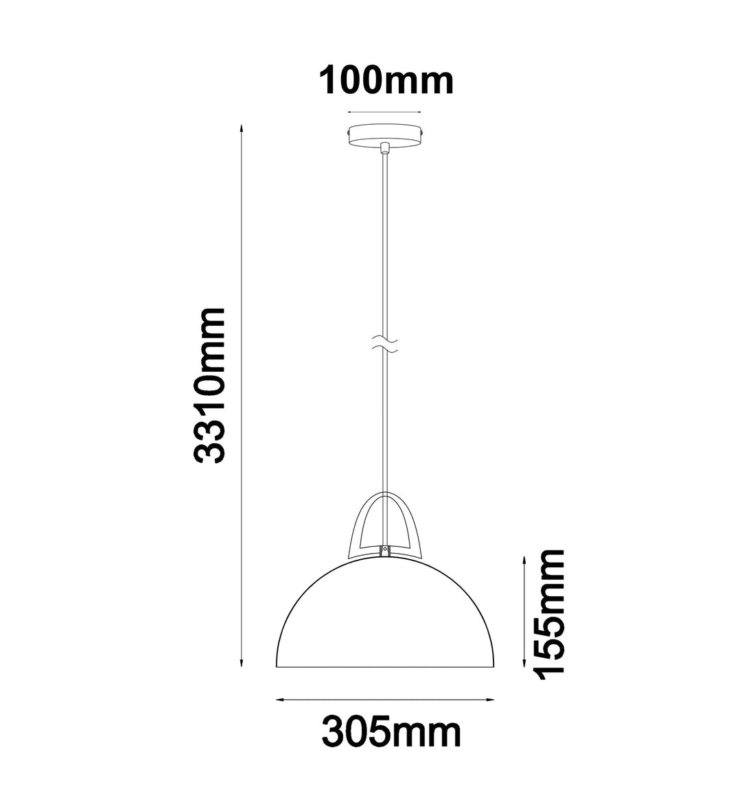Legna Dome Shape Pendant Light Natural Oak Wood