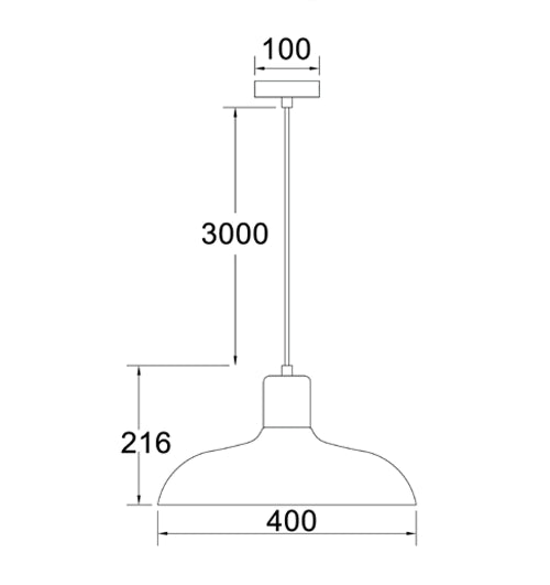 Pastel Scandinavian Dome Shape Pendant Light Matt Green
