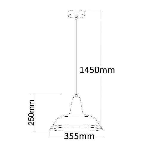 Divo Dome Pendant Light Orange