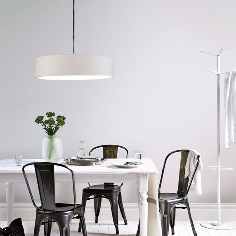 Mara Drum Pendant Light - Black/Grey/White/Linen