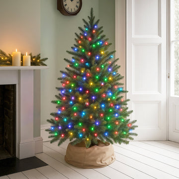520 LED Connectable Fairy Light Chain Clear Cable - 6 Colour Options