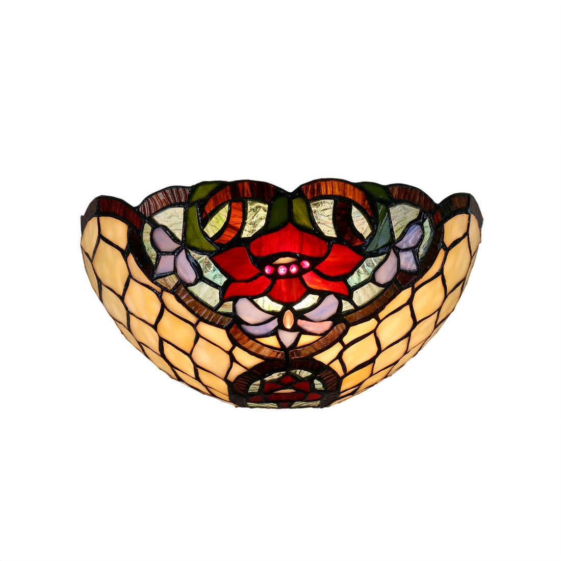 Alicia Flush Tiffany Wall Light