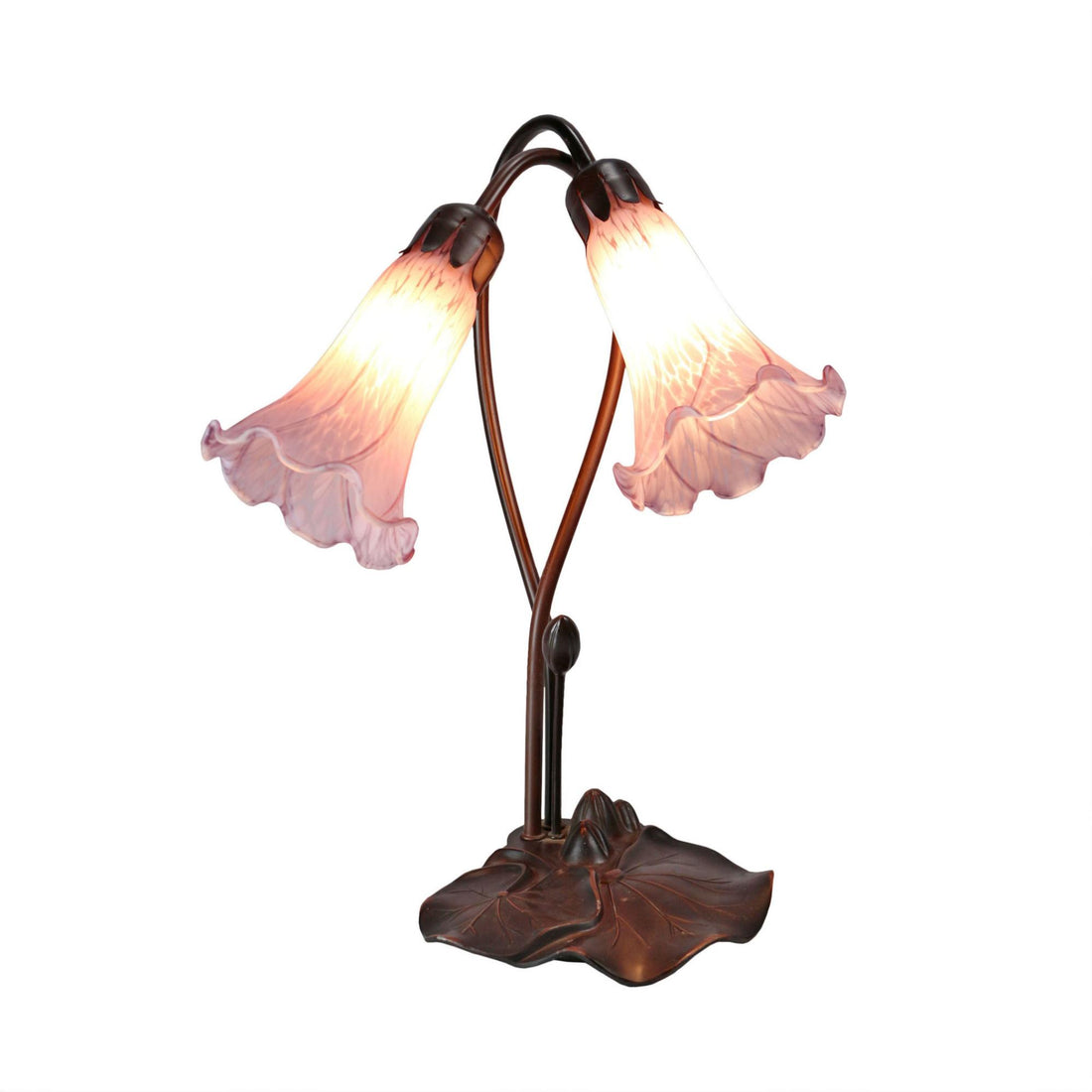 Twin Lily Lamp Purple