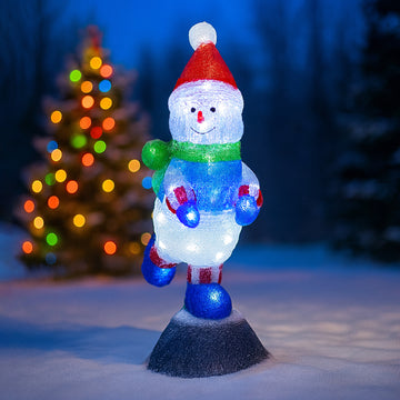 Acrylic Snowman on Snowball