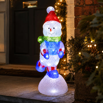 Acrylic Snowman on Snowball
