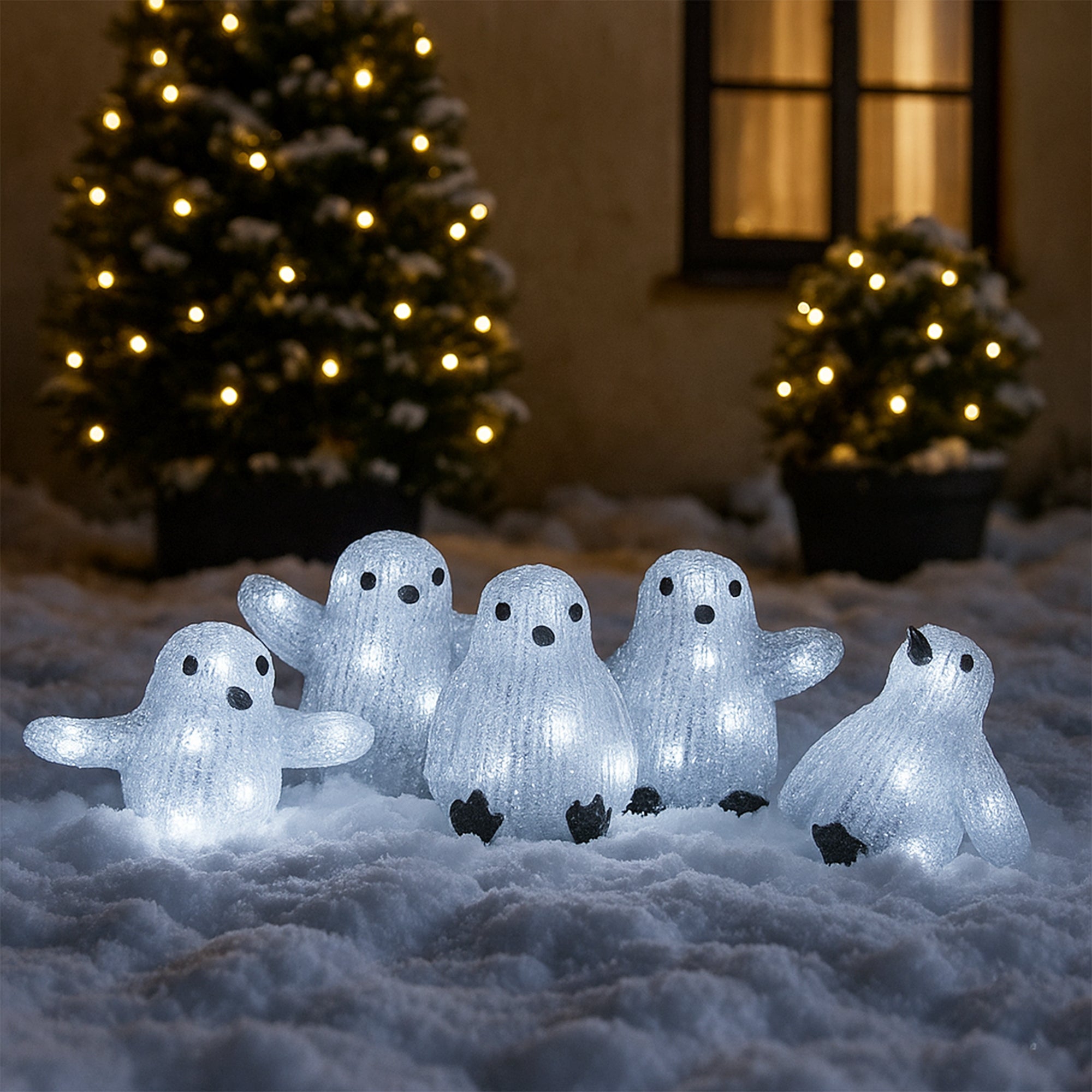 Acrylic Baby Penguins - Set of 5