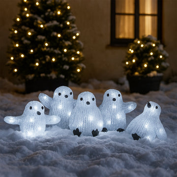 Acrylic Baby Penguins - Set of 5