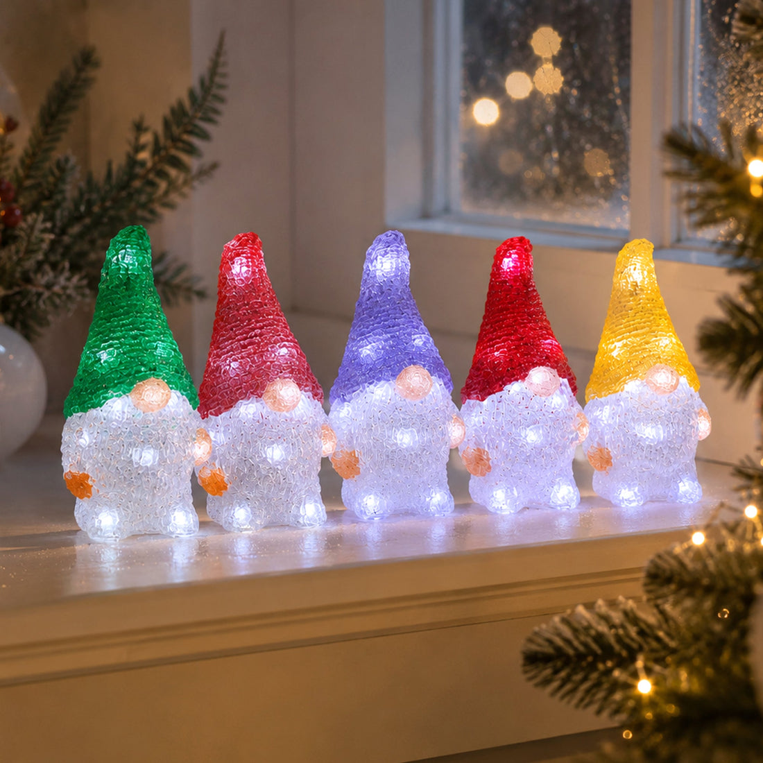 Acrylic Mini Gonk-Set Of 5