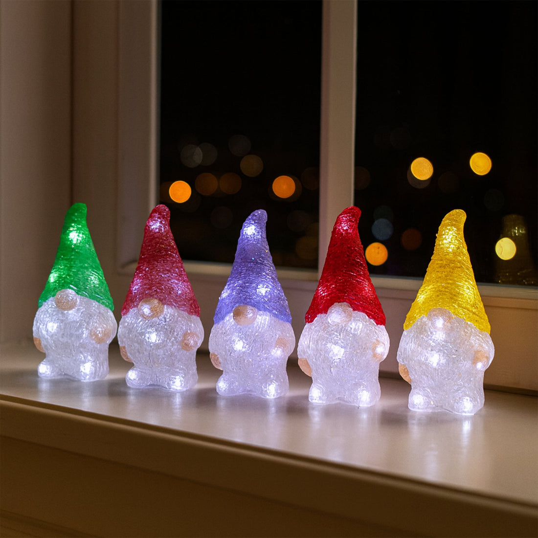 Acrylic Mini Gonk-Set Of 5