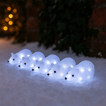 Acrylic Mini Rat-Set Of 5