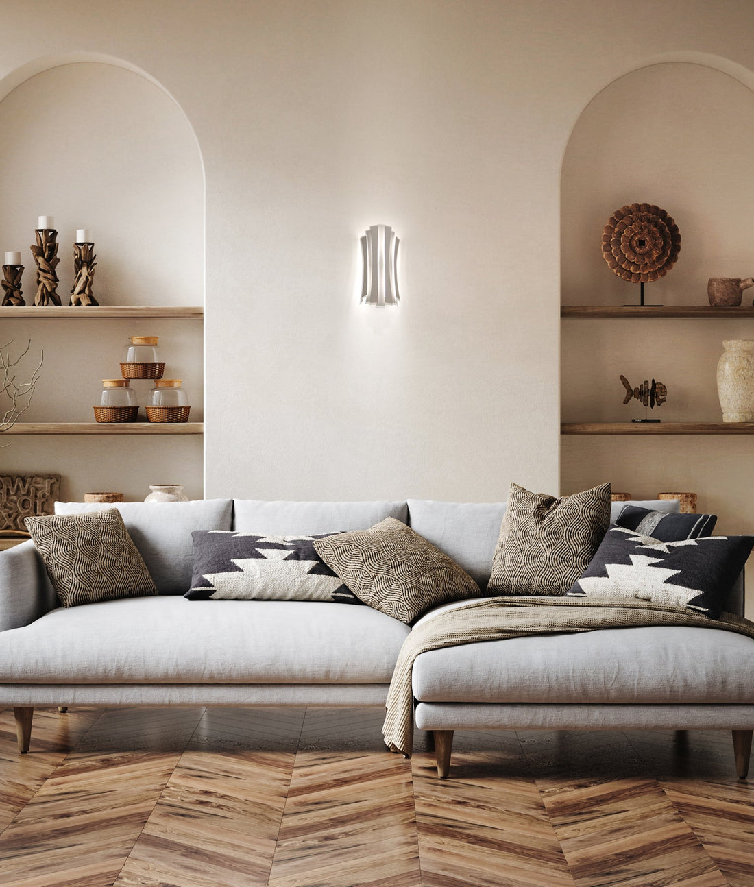 Bagota City Series Tri-CCT Dimmable Wall Light White