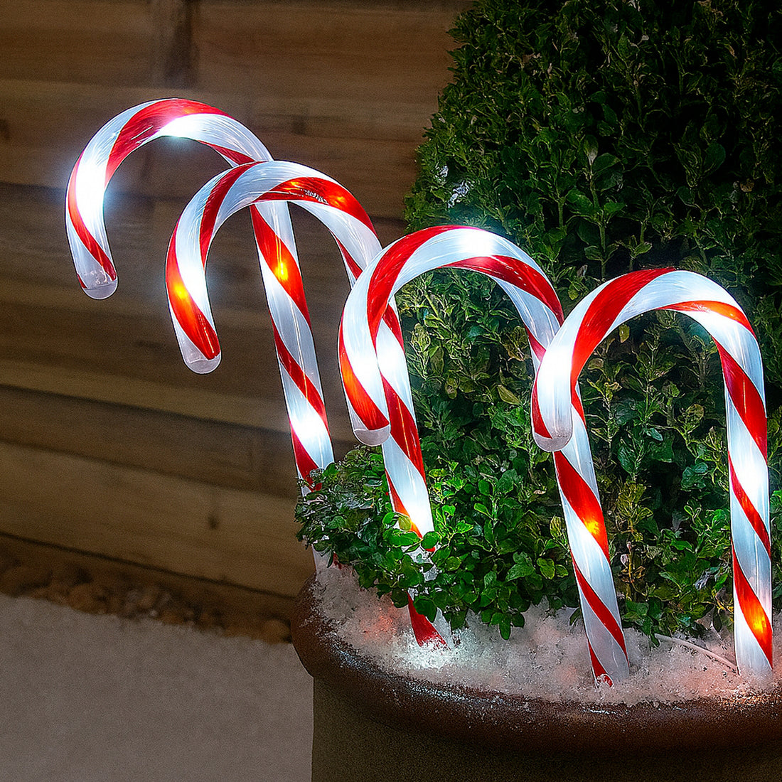 Set of 4 Connectable Candy Cane - 2 Colour Options
