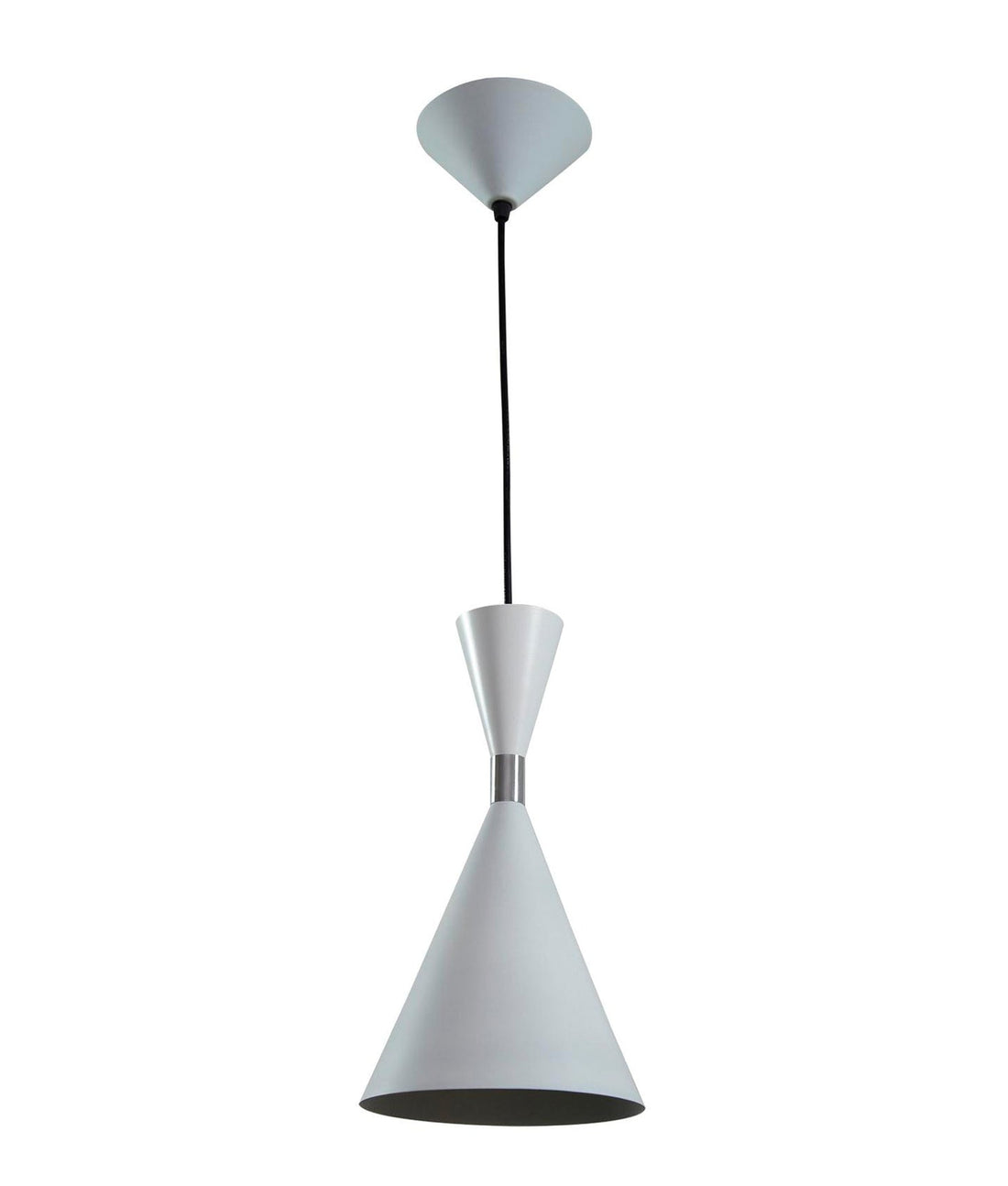 Classic Cone Shape Pendant Light White