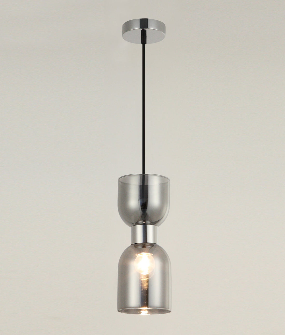 Clessidra Pendant Light Smokey Black