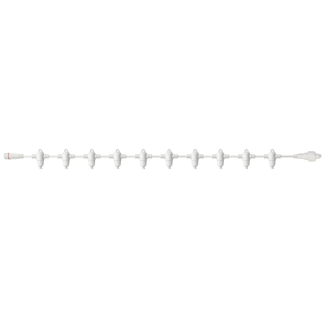 Commercial 1M Connectable Curtain Light Main Cable - 10 Outputs - White Rubber