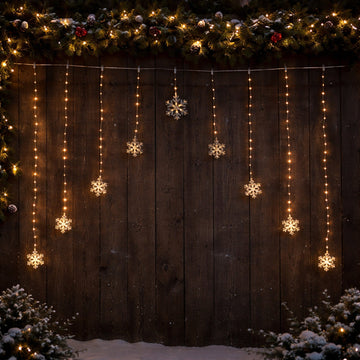 Curtain with snowflake