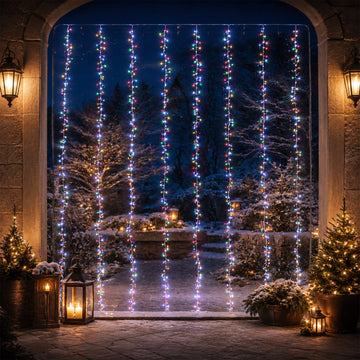 1336LED Waterfall Effect Cluster Curtain Light