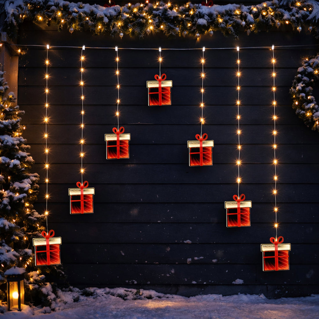 1.2x1.2m Curtain Light With Infinity Giftbox