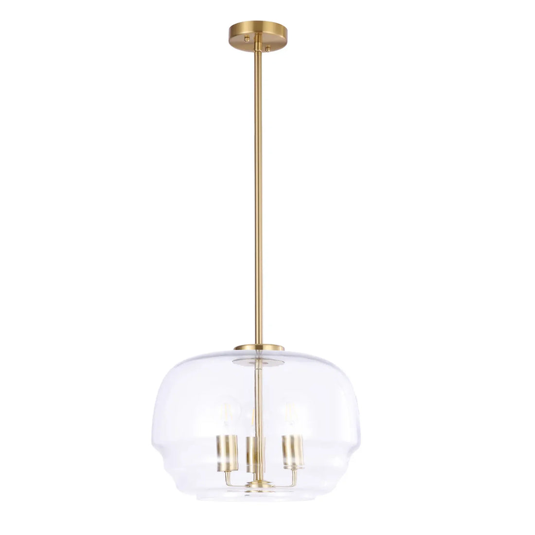 Cuad Interior Wine Glass Shape Glass Shade Pendant Light Clear