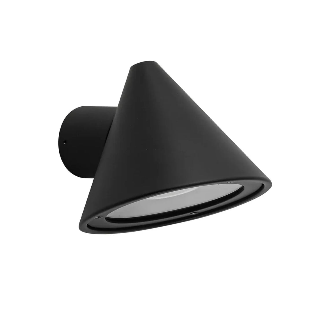 Cuchara Exterior Cone Surface Mounted Wall Lights IP65 Black Aluminium