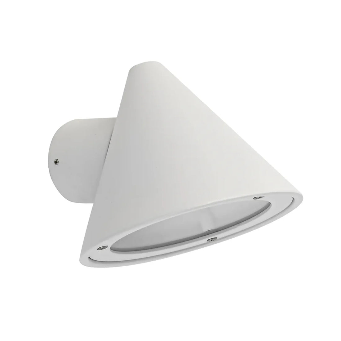 Cuchara Exterior Cone Surface Mounted Wall Lights IP65 White Aluminium