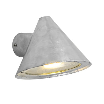 Cuchara Exterior Cone Surface Mounted Wall Lights IP44 Galvanized Iron