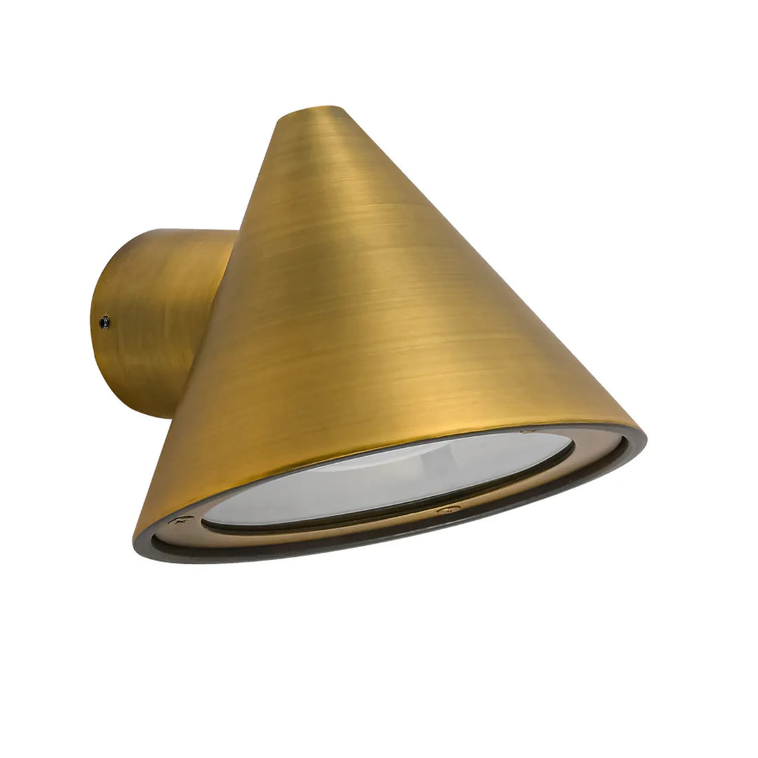 Cuchara Exterior Cone Surface Mounted Wall Lights IP65 Electroplated Brass Aluminium