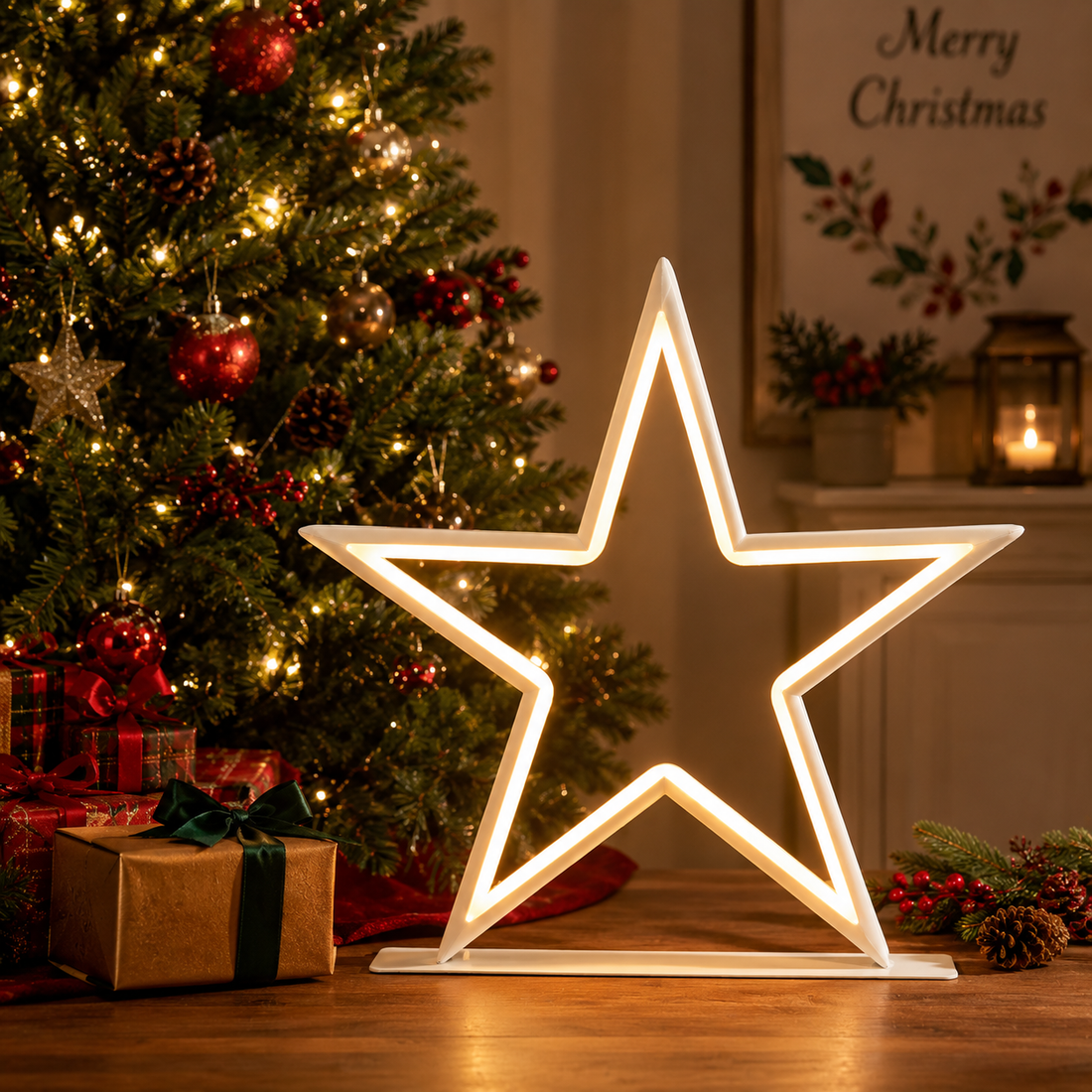 Star Neon Table Lamp - 2 Colour Options