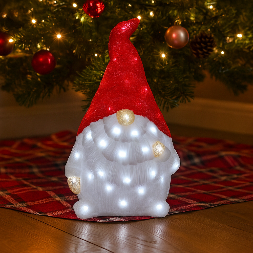 Acrylic Red Santa Gonk
