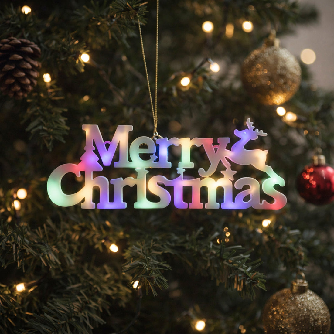 Battery Operated Merry Christmas Sign