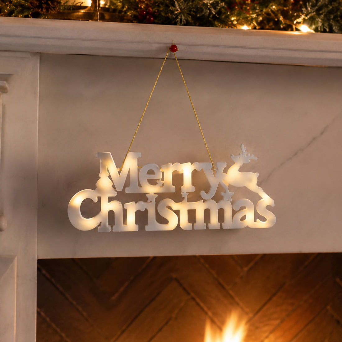 Battery Operated Merry Christmas Sign