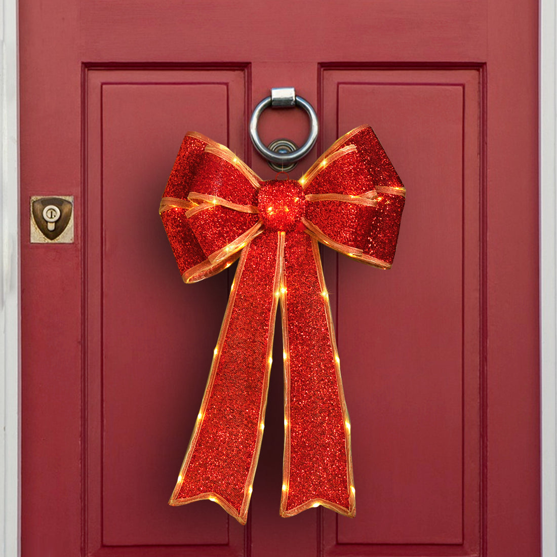 Battery Operated LED Lit Bow - 3 Colour Options