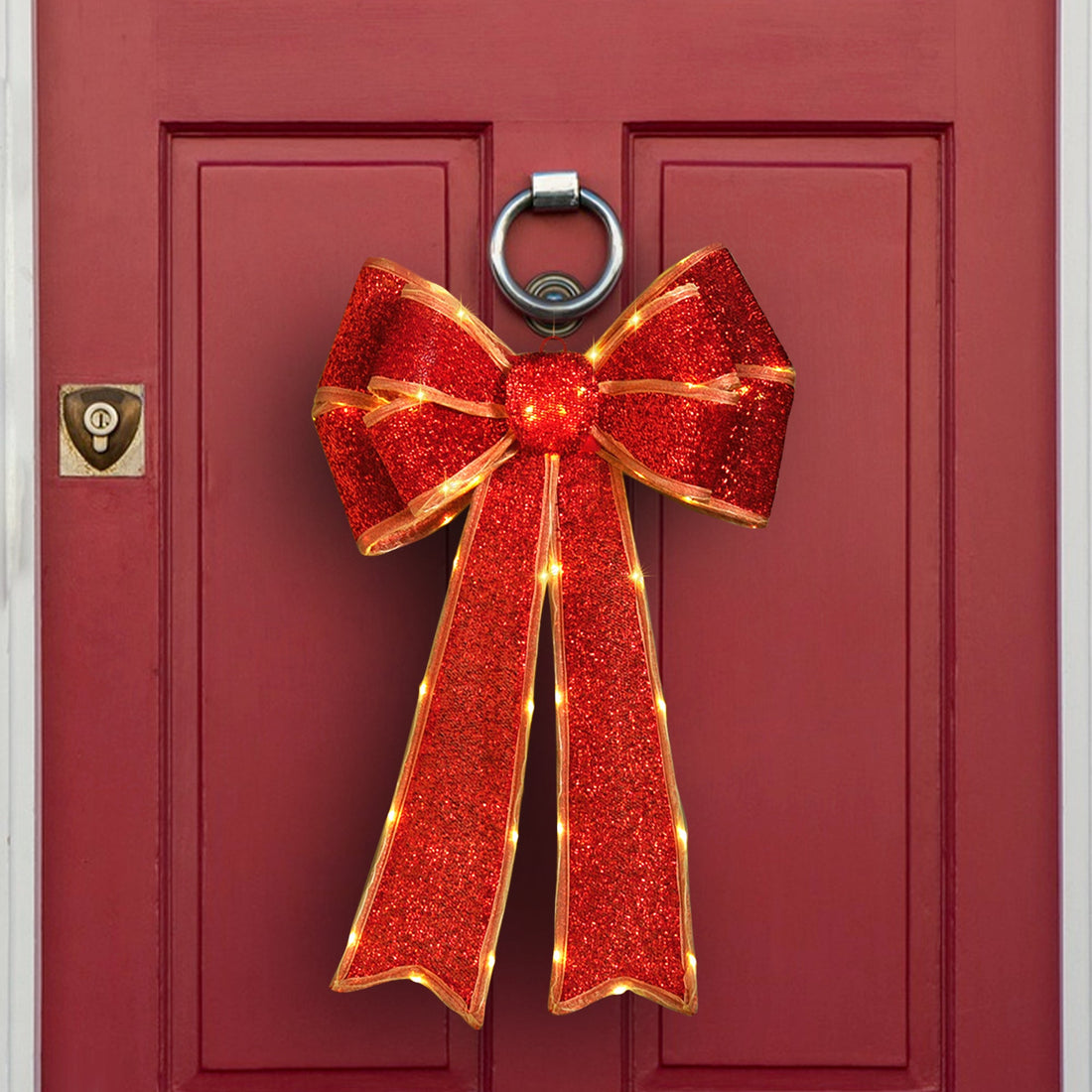 Battery Operated LED Lit Bow - 3 Colour Options