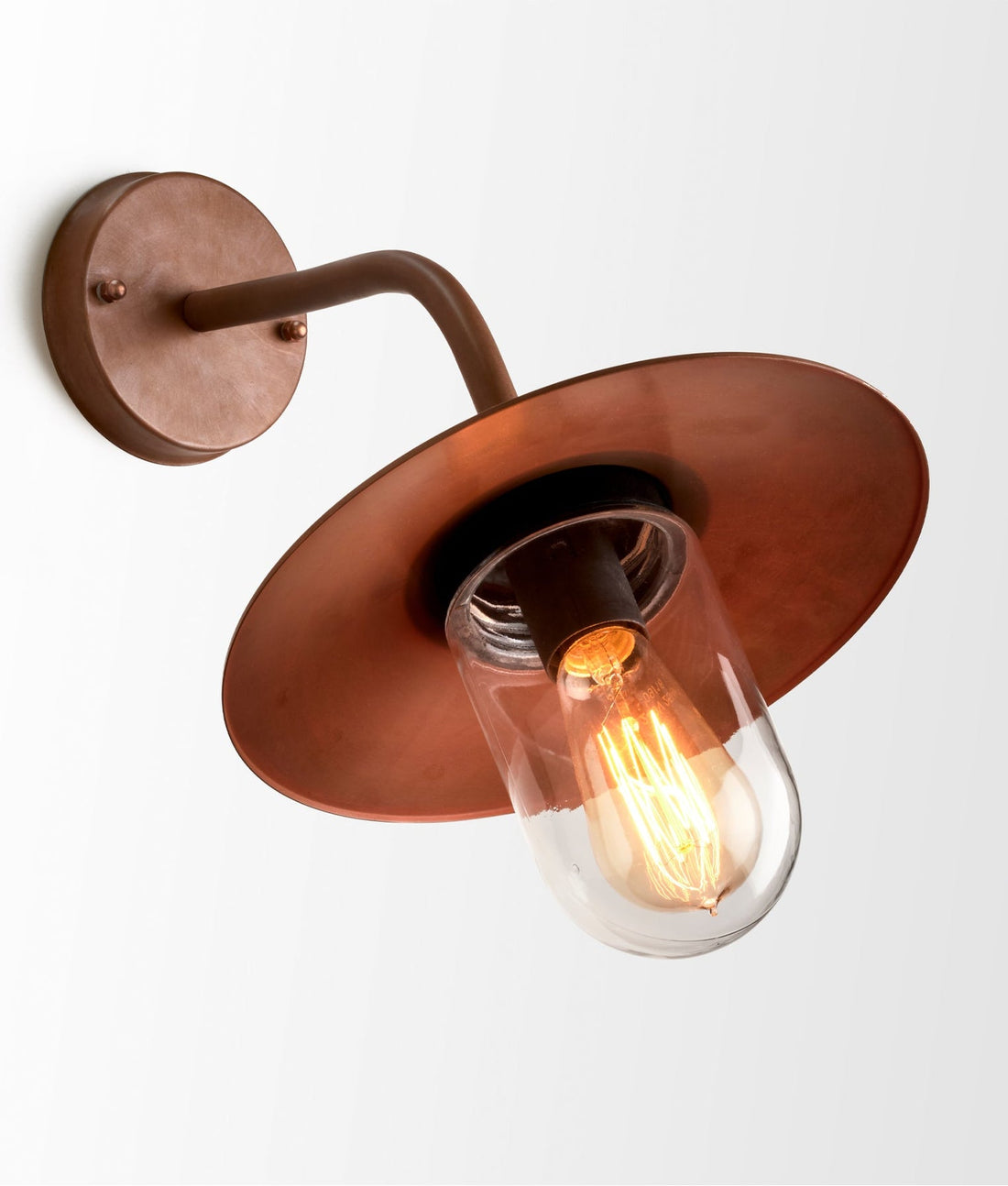 Deksel Exterior Wall Light Matt Aged Copper IP54