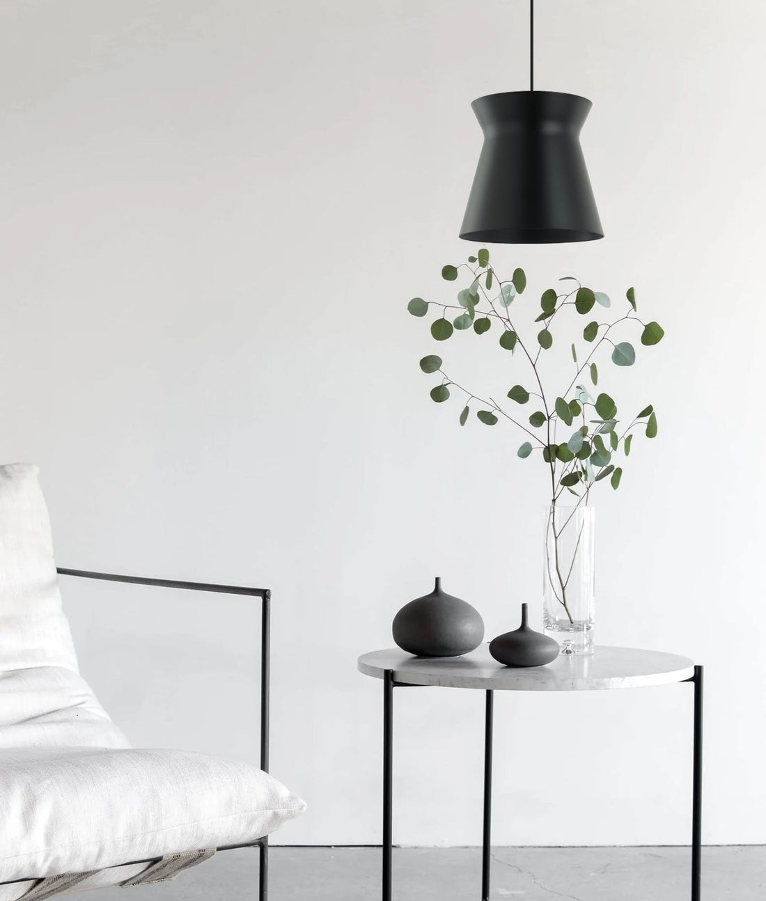 Diablo Cone Flat Top Pendant Light Black