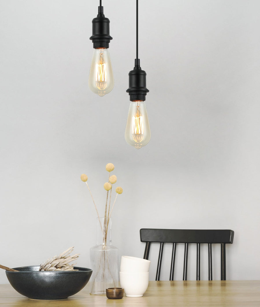 D.I.Y. Plug-in Pendant Light Suspension Kits Black