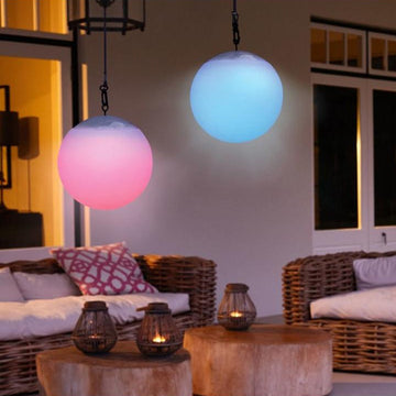 LED Hanging Ball Solar+DC Power