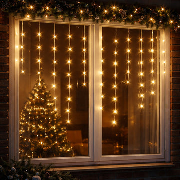 360LED Snowing Icicle Lights