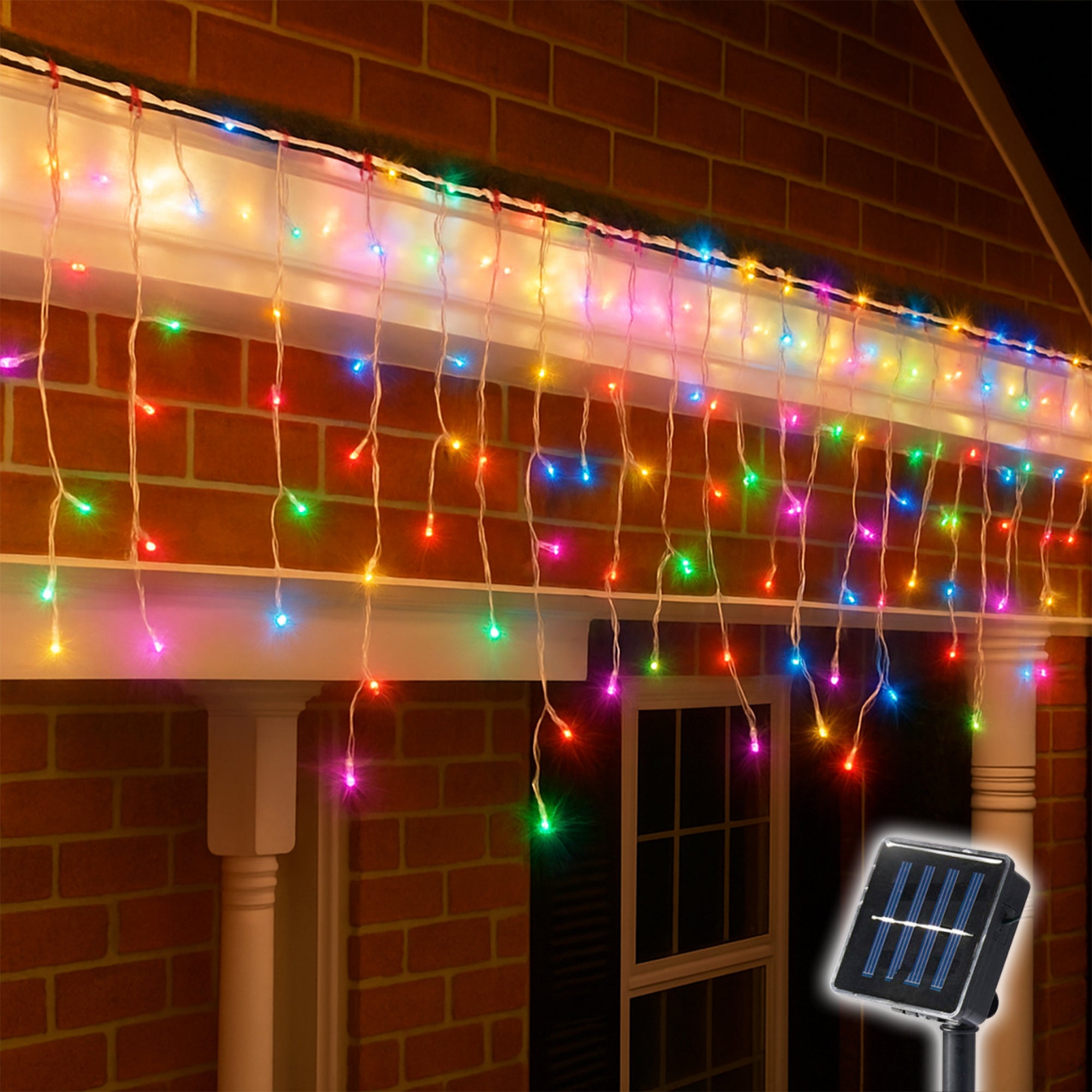 Solar 480 LED Icicle Light - 4 Colour Options