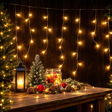 Solar 480 LED Icicle Light - 4 Colour Options