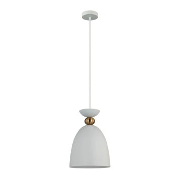 Kansi Interior Bell Shape Pendant Light Matte White