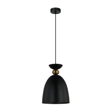 Kansi Interior Bell Shape Pendant Light Matte Black