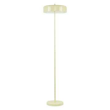 Kello Interior Drum Shade Floor Lamp Glossy Cream