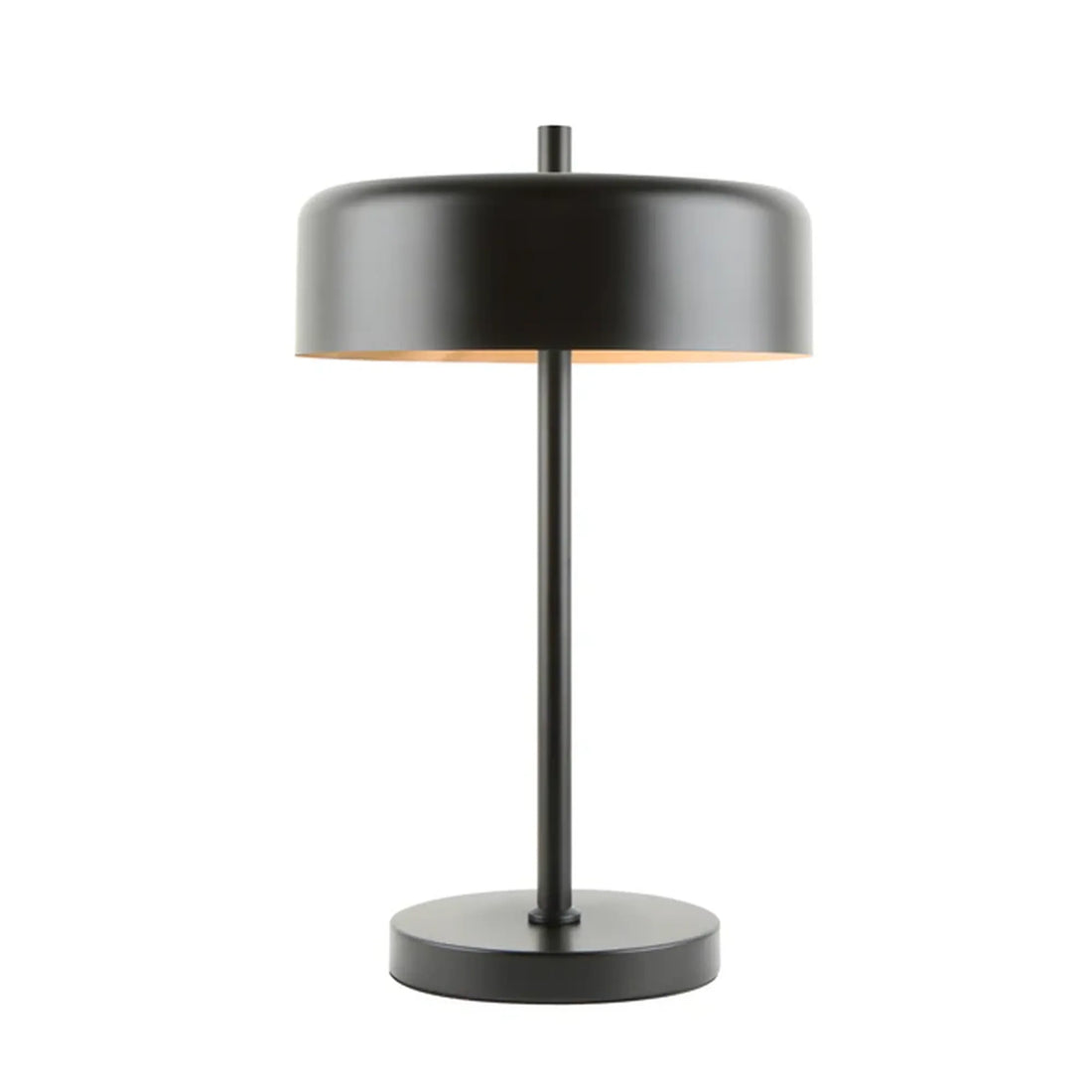 Kello Interior Drum Shade Table Lamp Matte Black