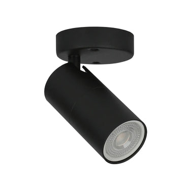 Lengan Interior Single Head Adjustable Round Base Spot Light Black