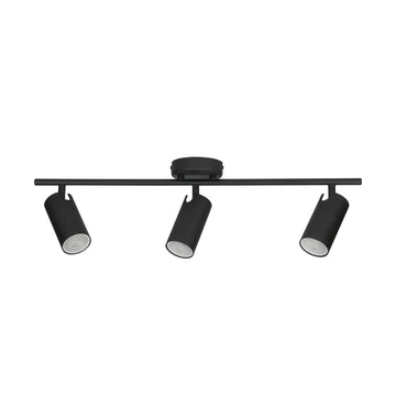Lengan Interior Three Heads Adjustable Round Base Spot Light Black
